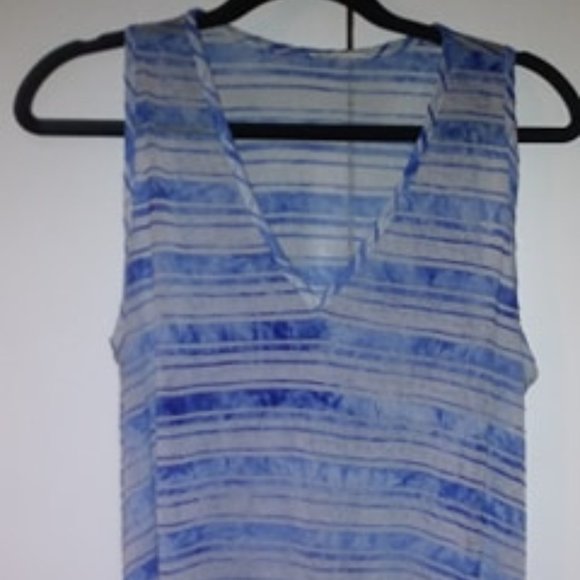 Sheer striped bathing suit cover - Picture 1 of 4